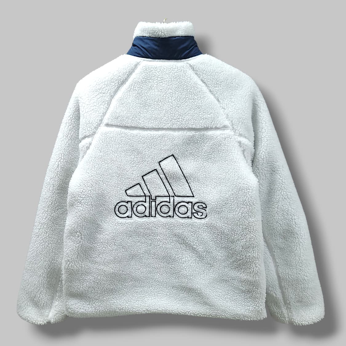 [S] 아디다스 화이트&네이비 쉐르파 리버서블 자켓 상품이미지2