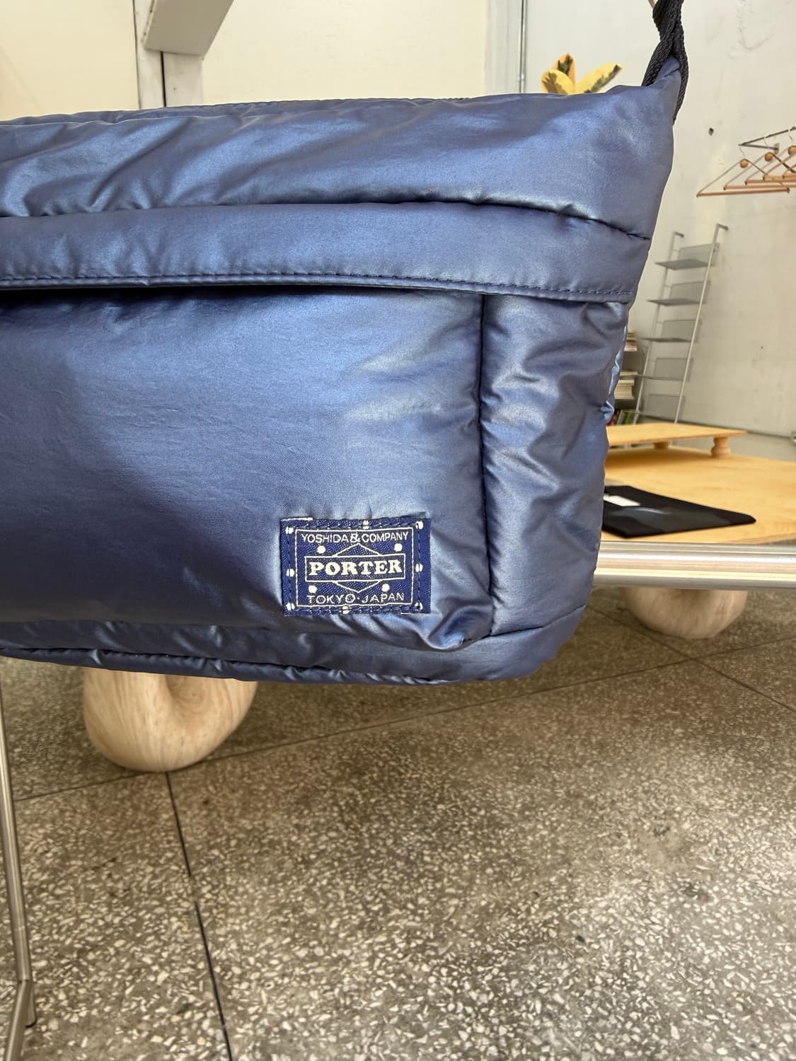 PORTER GIRL MOUSSE SHOULDER BAG NAVY 상품이미지3