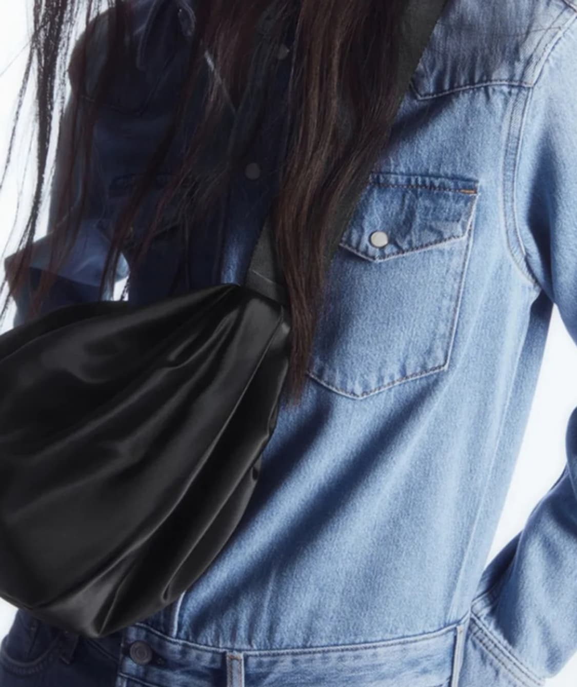 새상품) cos 나일론 크로스바디백 블랙 상품이미지3