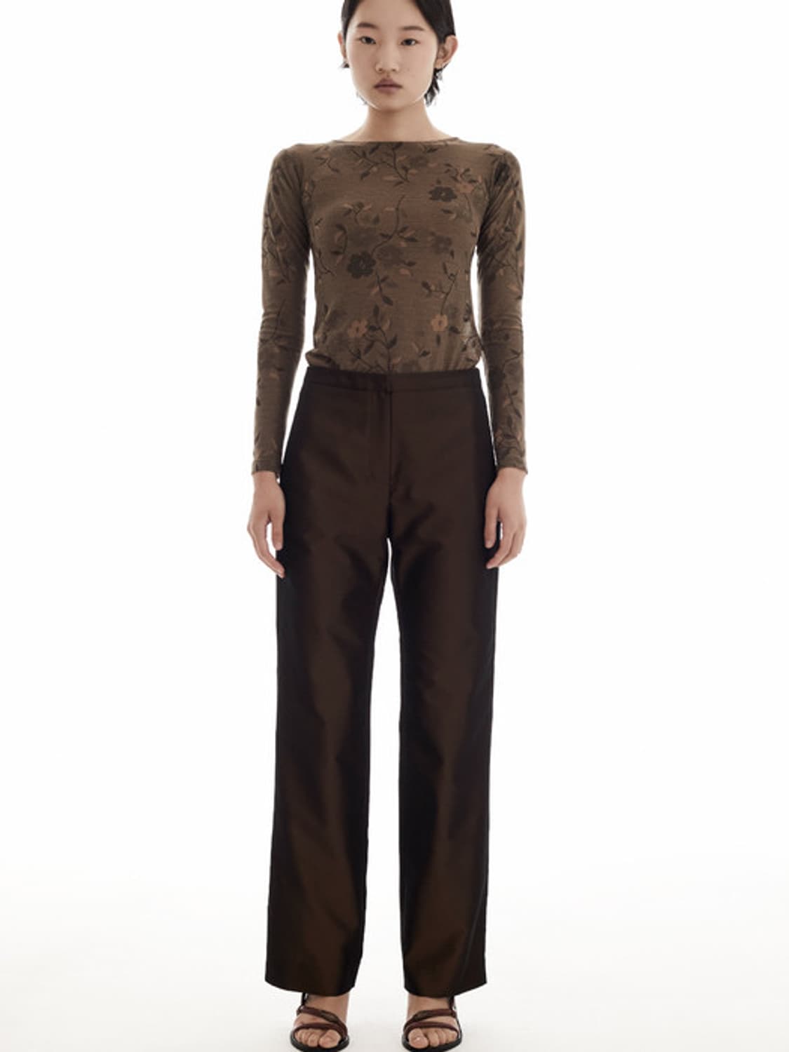 티크 TAFFETA STRAIGHT PANTS 상품이미지1