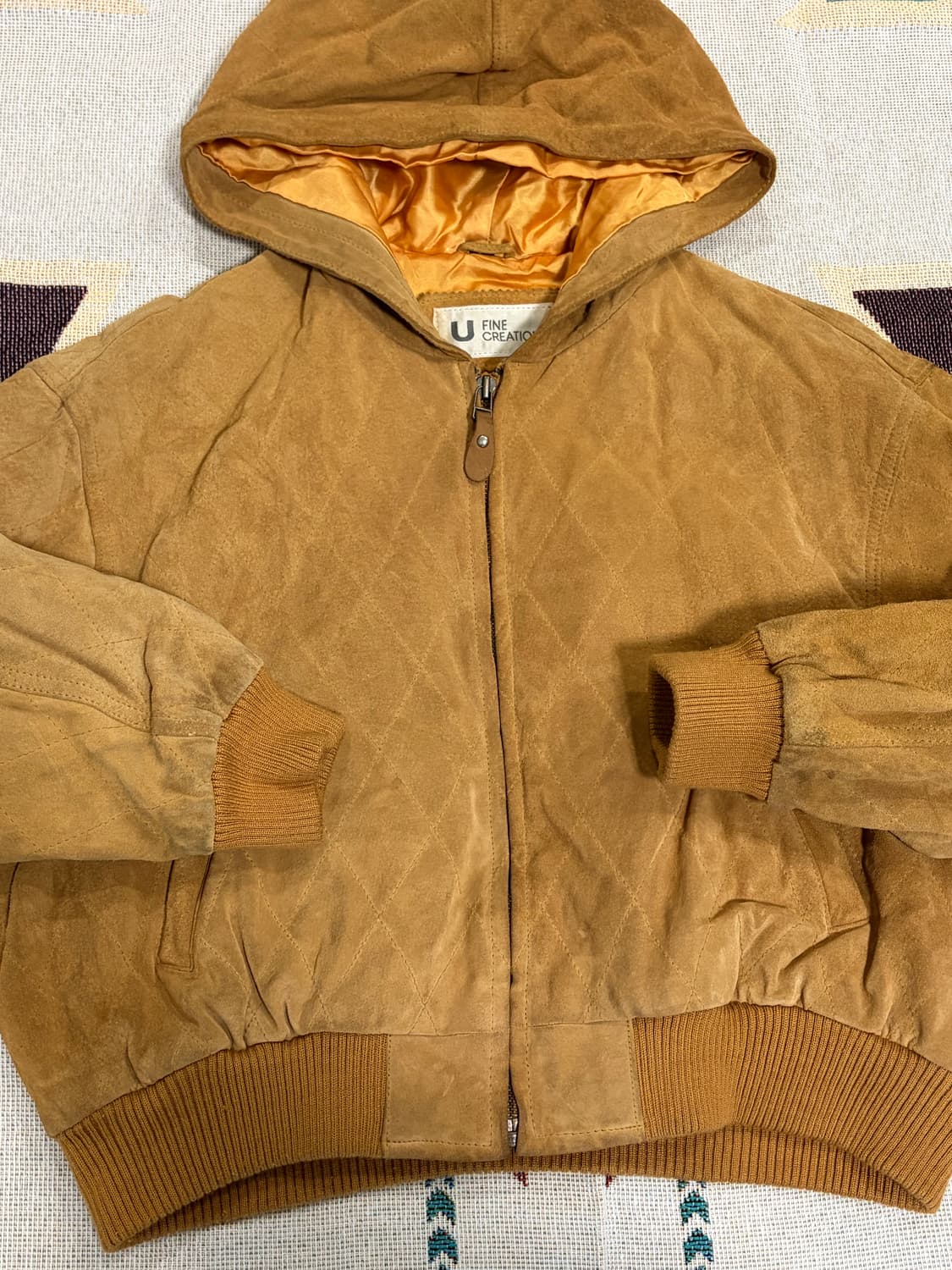 Jun&Co suede crop hoodie / 스웨이드 후드집업 자켓 상품이미지4