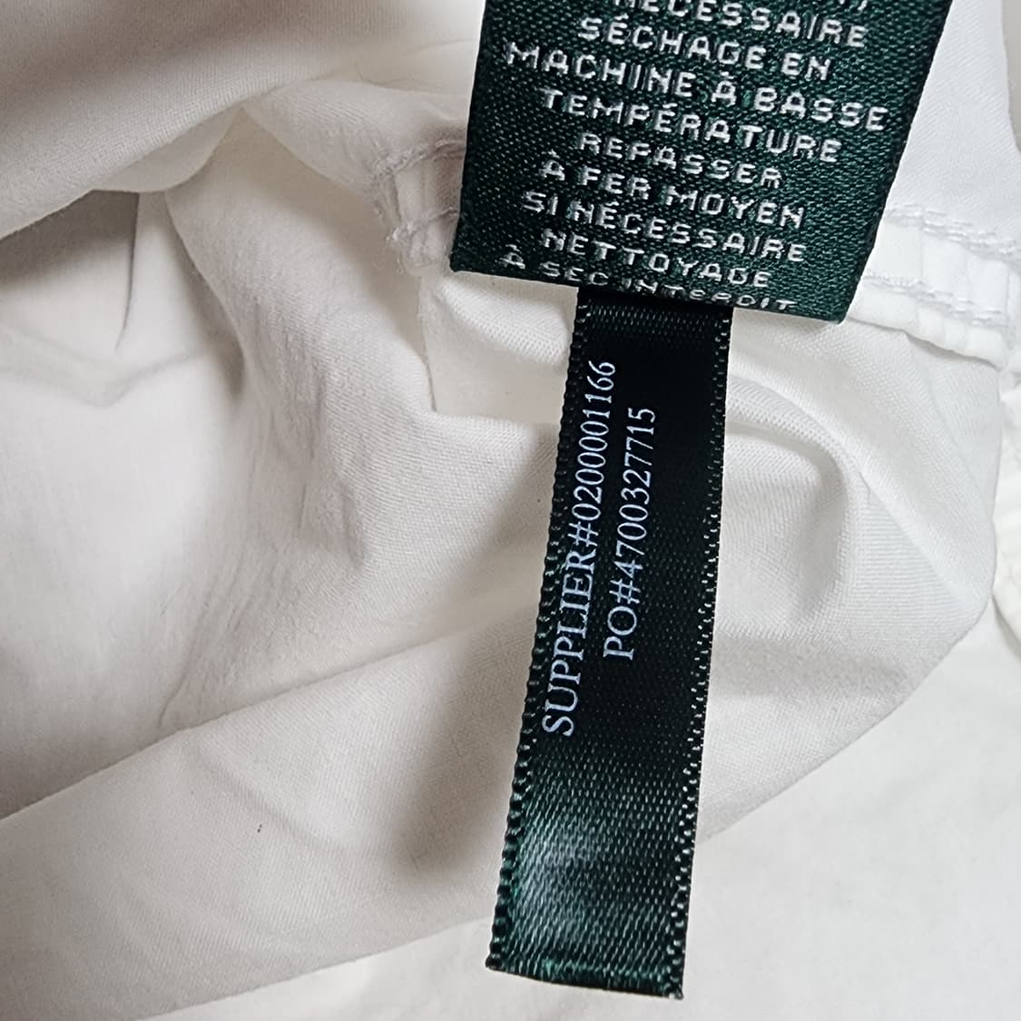 로렌 랄프로렌 여성 화이트 포켓 롱셔츠 s 상품이미지6