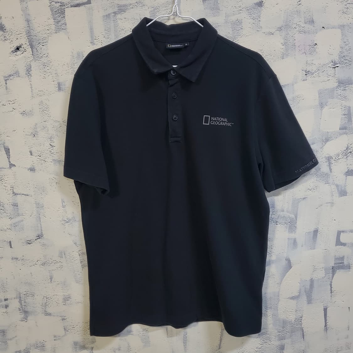 내셔널지오그래픽 블랙 반팔 폴로티셔츠  상품이미지1