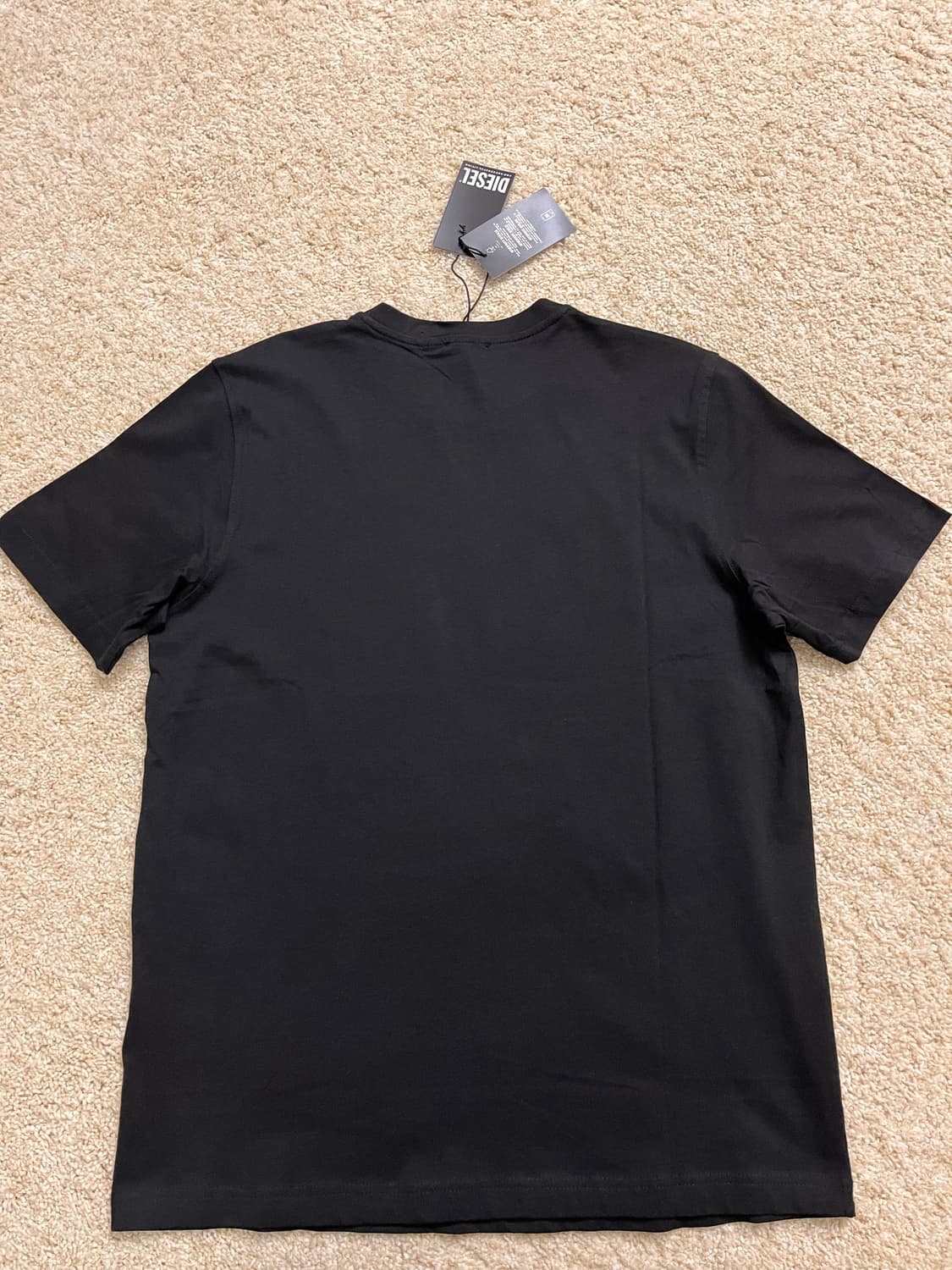 [새상품] 디젤 T-저스트 K45 반팔 티셔츠 딥 블랙 M (택포/정품) 상품이미지3