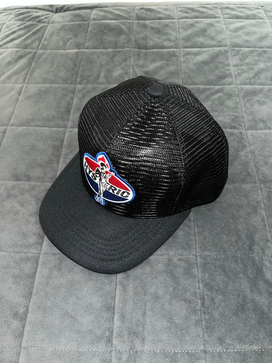 히스테릭글래머 다이너마이트 엔젤패치 올 메쉬 캡 블랙 상품이미지3