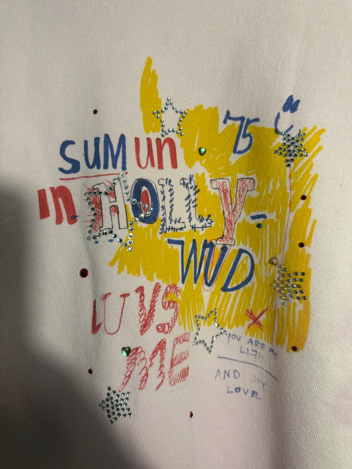 Paly Hollywood 크루넥 / 맨투맨 핑크 XL/2XL 상품이미지2