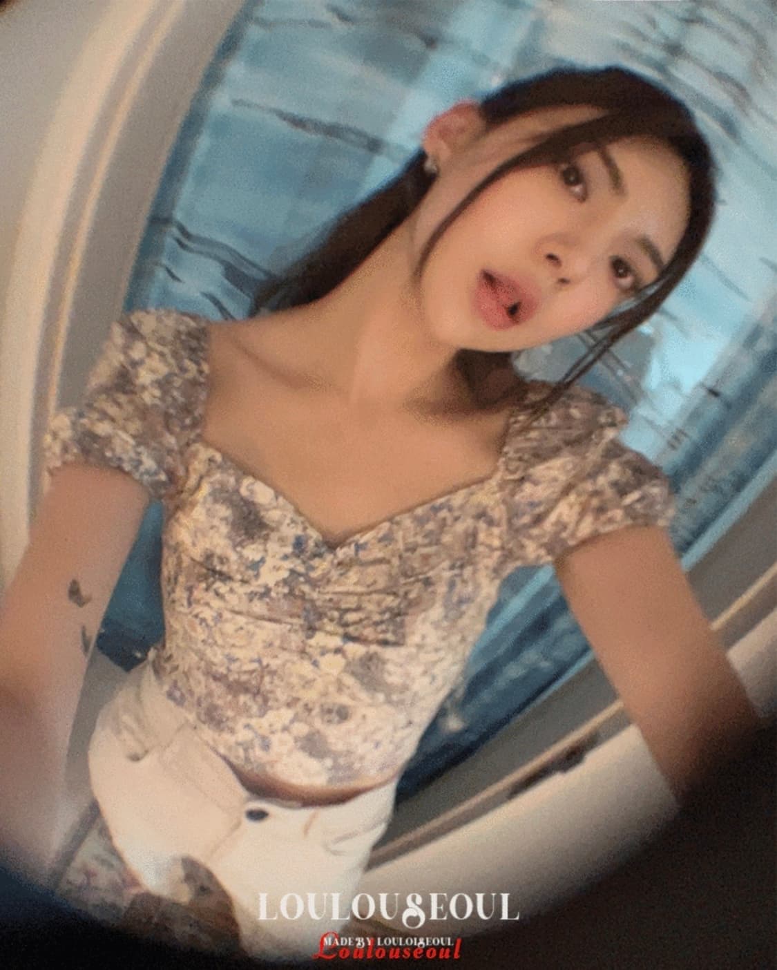 루루서울 블라우스 레드 M 상품이미지5