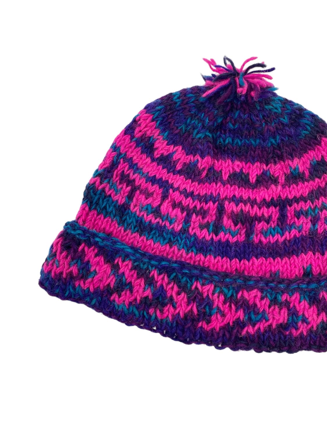 네팔 핸드니트 울 햇 상품이미지2