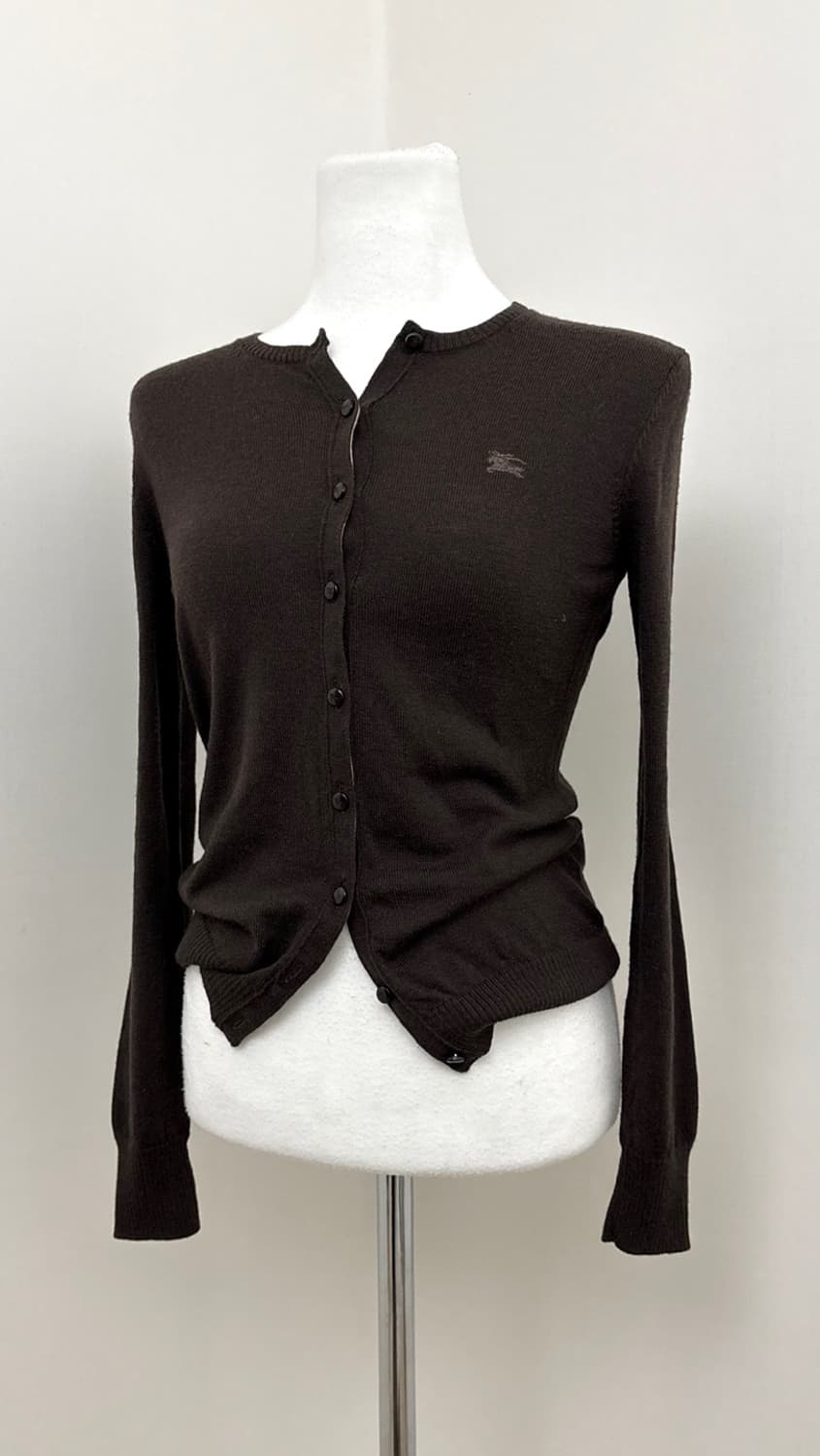 버버리 블루라벨 브라운 가디건 상품이미지1