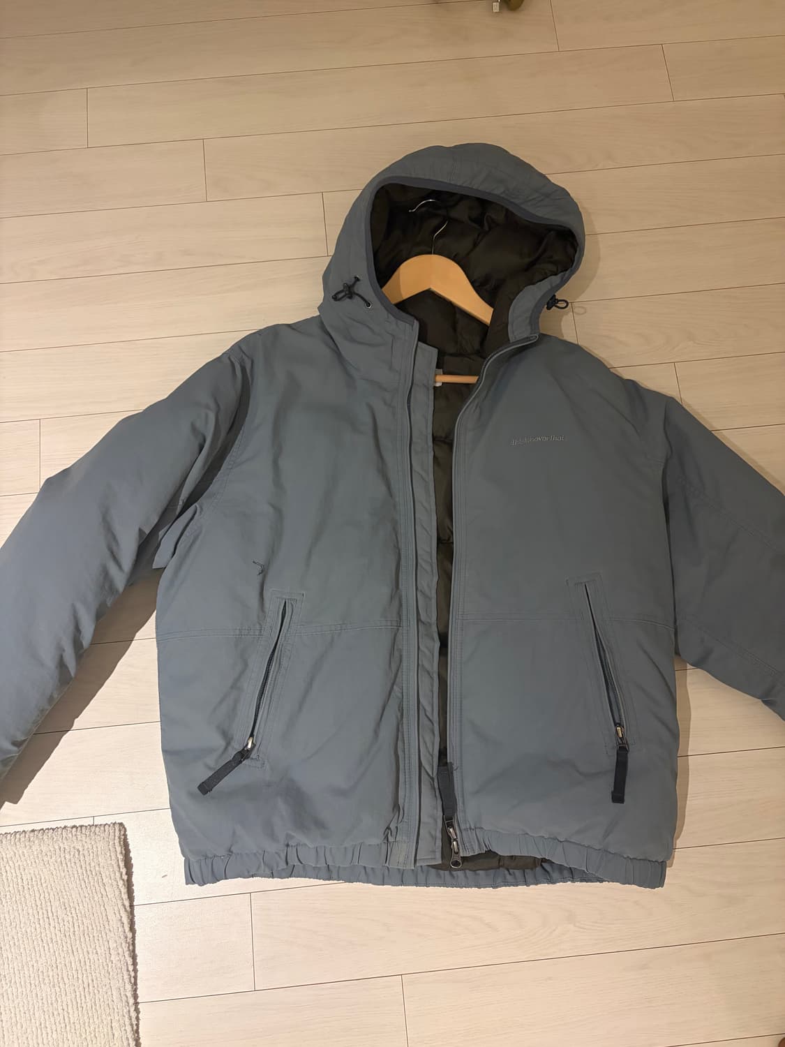 디스이즈네버댓 워시드 다운 푸퍼 자켓 슬레이트 상품이미지1