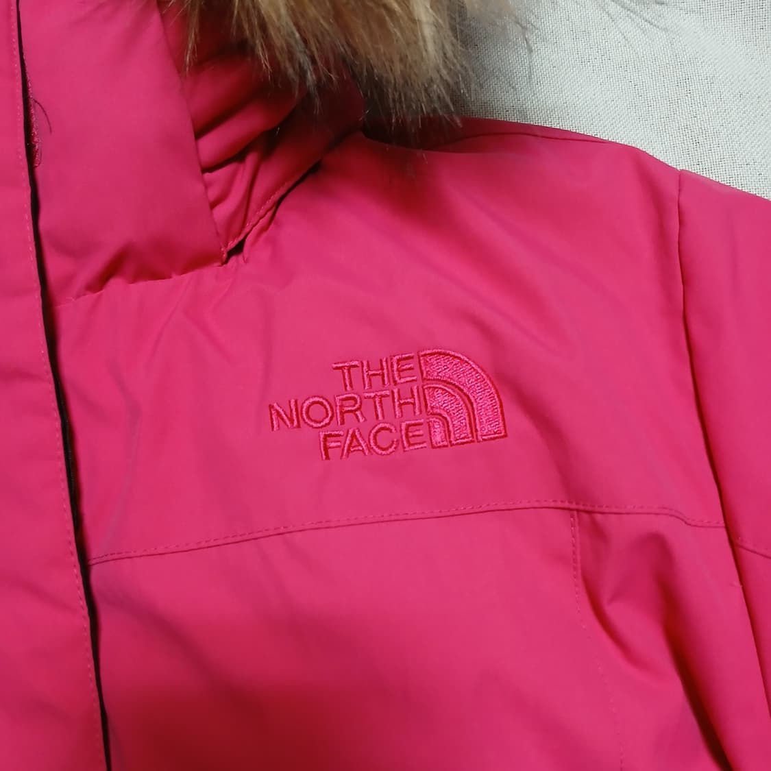 TNF 노스페이스 맥머도 우먼 구스다운 핑크 숏패딩 자켓 상품이미지5