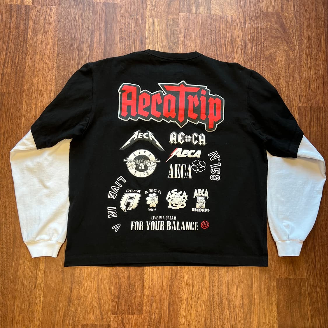 [M]AECA TOUR 레이어드 롱슬리브 블랙 상품이미지6