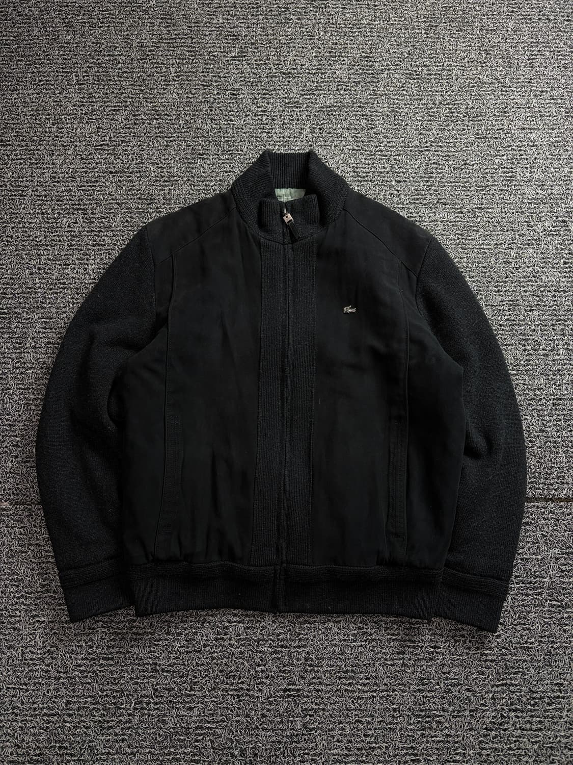 라코스테 금장로고 블랙 미니멀 모직 자켓 1577 상품이미지2