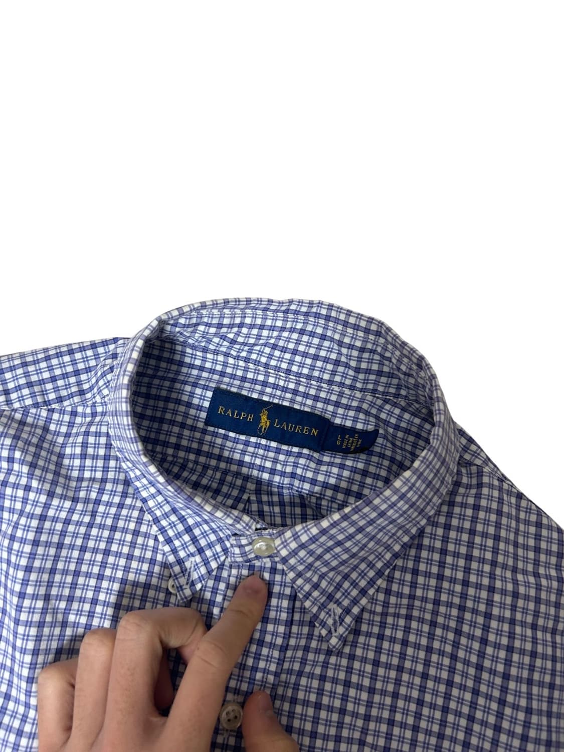 폴로 체크 셔츠 L 상품이미지2