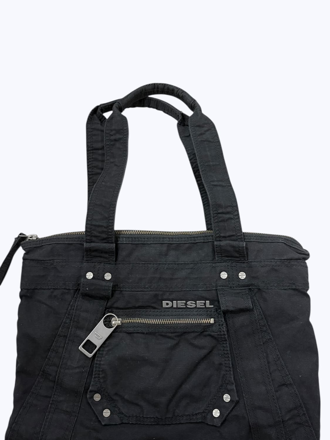 DIESEL cotton tote bag black  상품이미지3