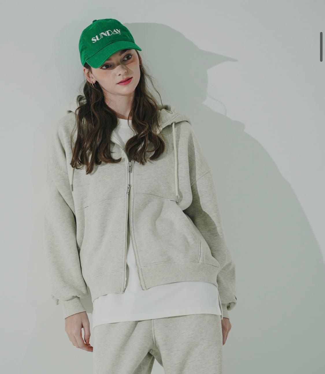 더블유브이프로젝트 카니 후드집업 오트밀 S  상품이미지3