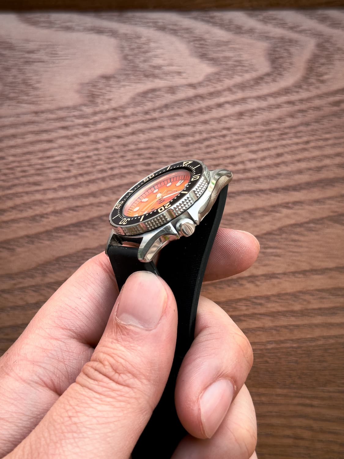 시티즌 오렌지 다이버 - 20기압 방수 빈티지 쿼츠 상품이미지5