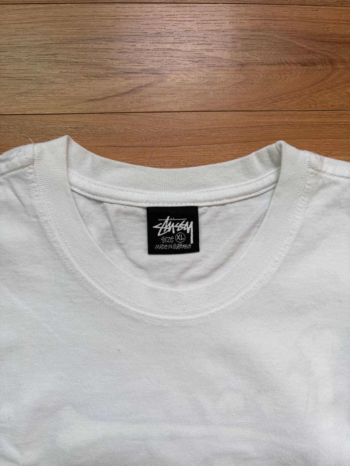 [XL] 스투시 본즈 스탁 티셔츠 화이트 상품이미지5