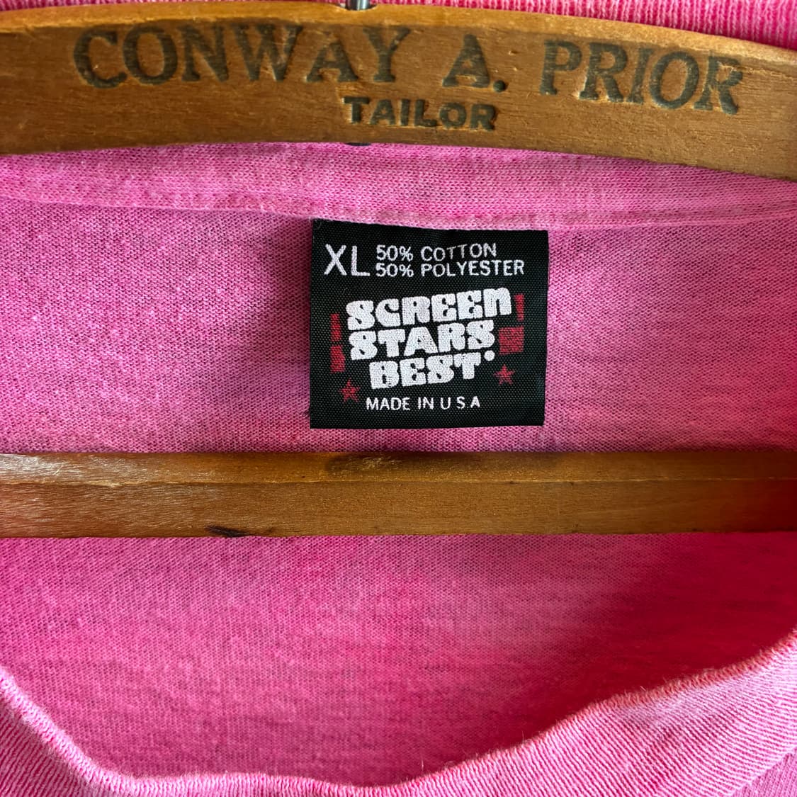 90’s Screen Stars Pink Tee Made in U.S.A 상품이미지2