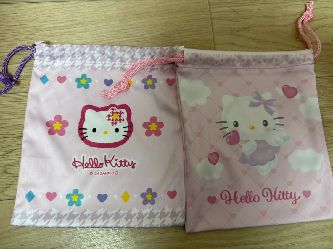 헬로키티 얼굴가방+파츠/키티파우치류/검정메쉬파우치 상품이미지4