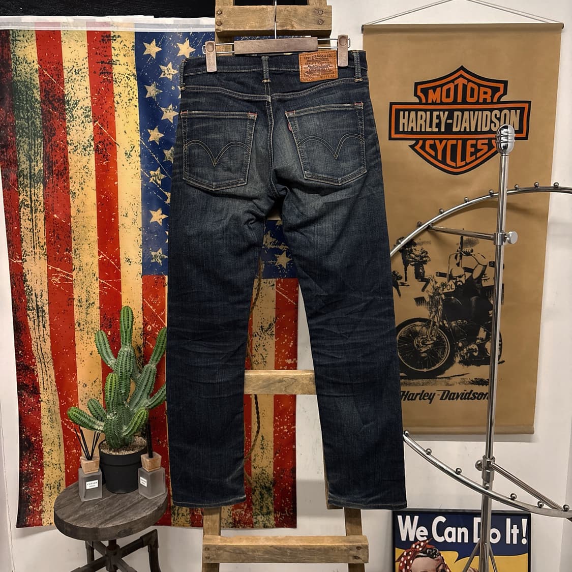 00s 리바이스 705 재팬라인 그런지 헤비워싱 데님팬츠 N999   상품이미지2