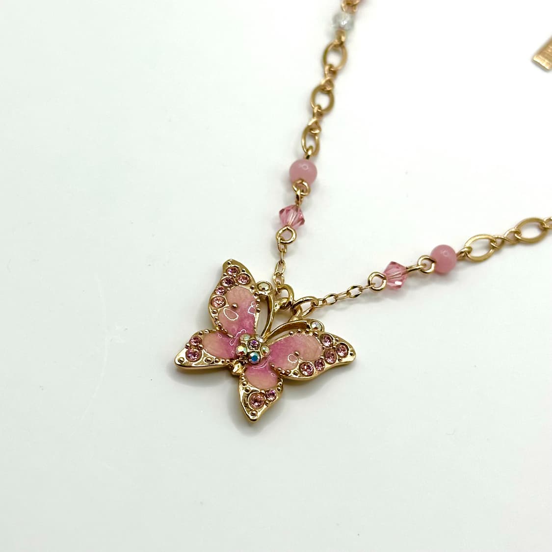 Annasui pink butterfly necklace 상품이미지1
