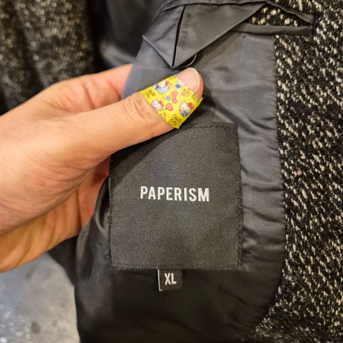 XL(착샷잇음) 보카시 울 싱글롱코트  상품이미지5