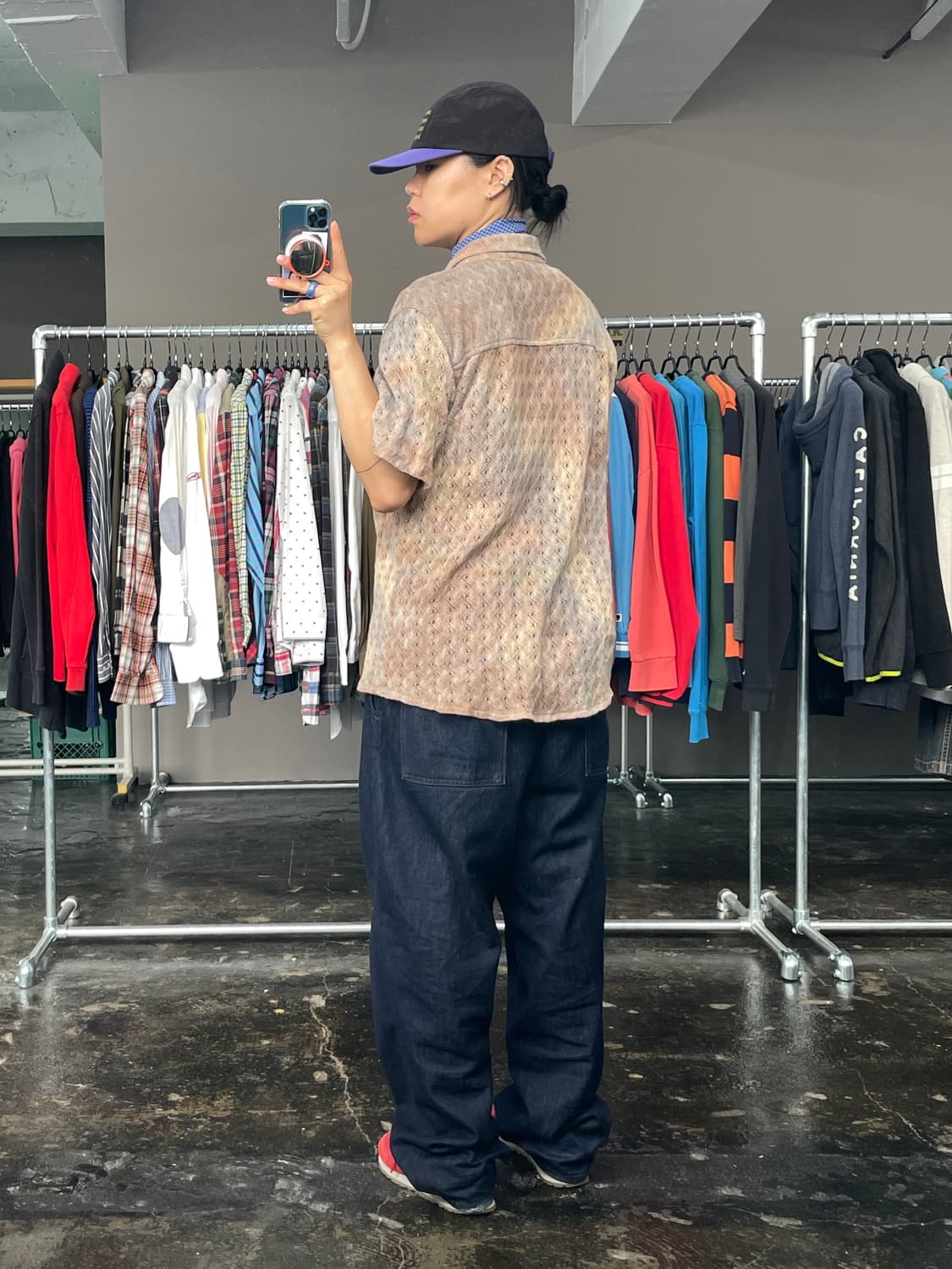 Vivastudio 펀칭 니트 반팔 셔츠 상품이미지6