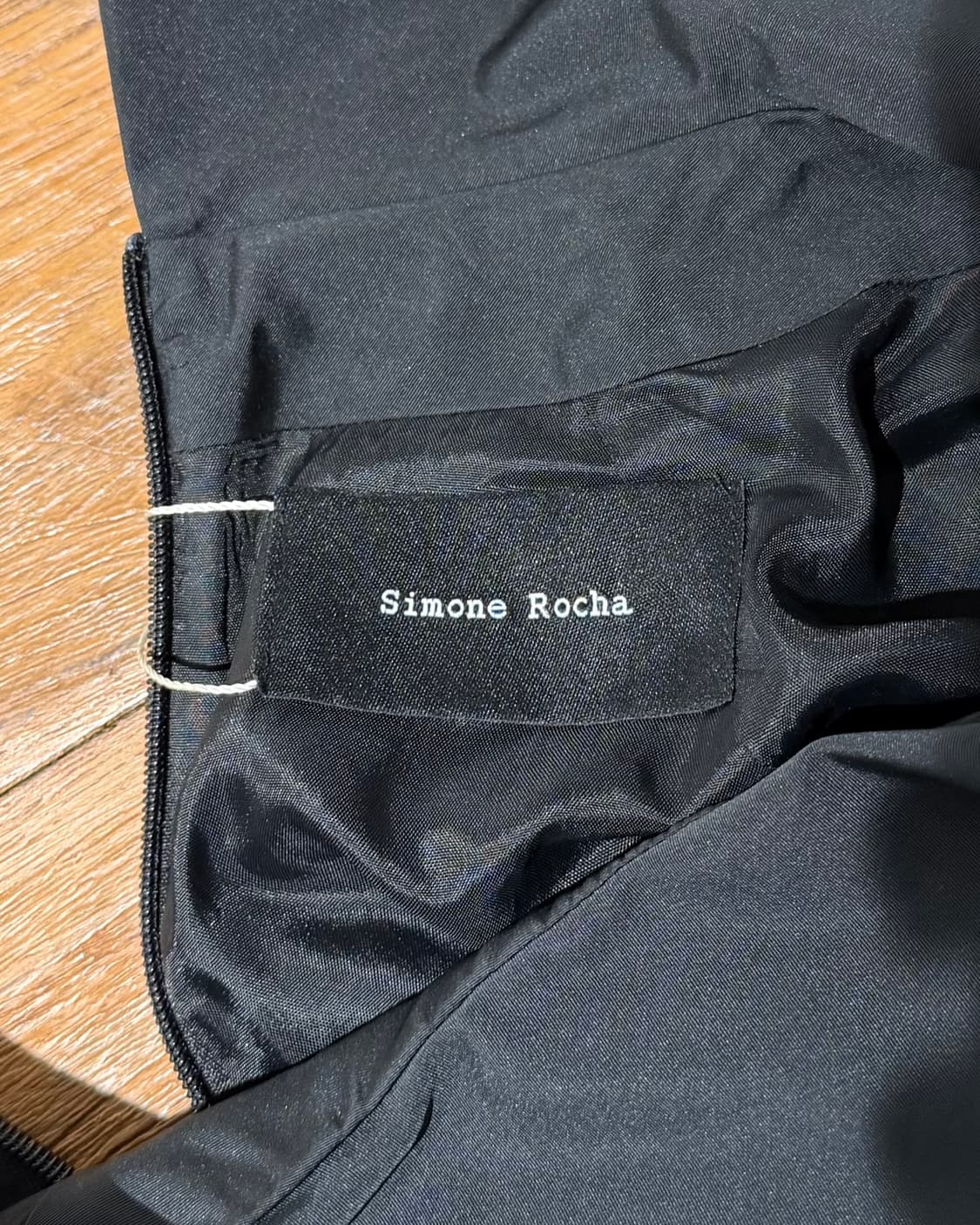 시몬 로샤 블랙 피터팬 카라 타페타 벌룬 드레스 상품이미지8