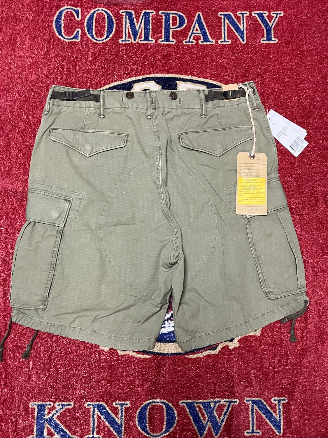 더블알엘 (RRL) 레지먼트 포플린 립스탑 카고 쇼트 상품이미지3