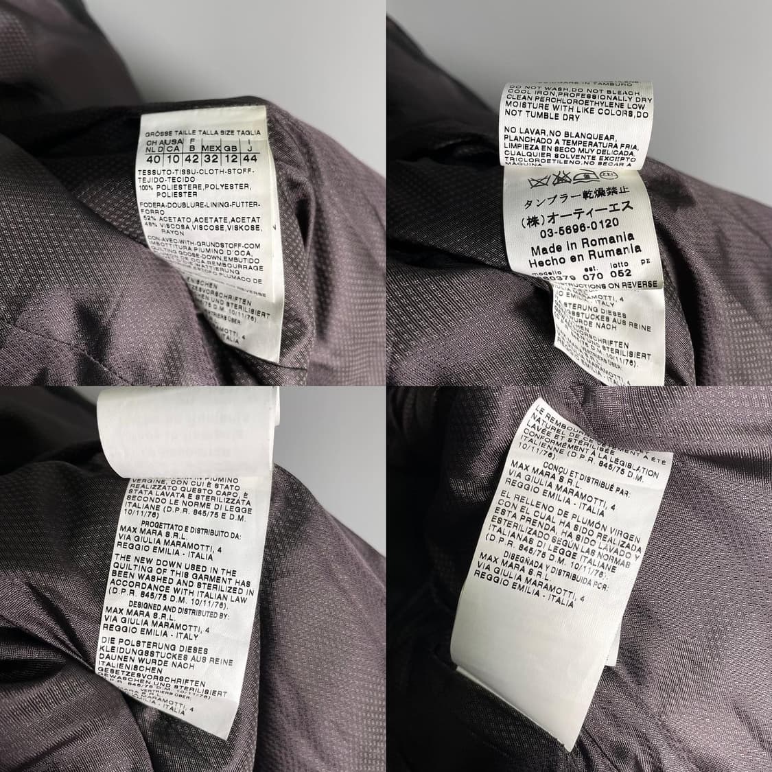 막스마라 라이트 패딩 로브 헌팅자켓 상품이미지10