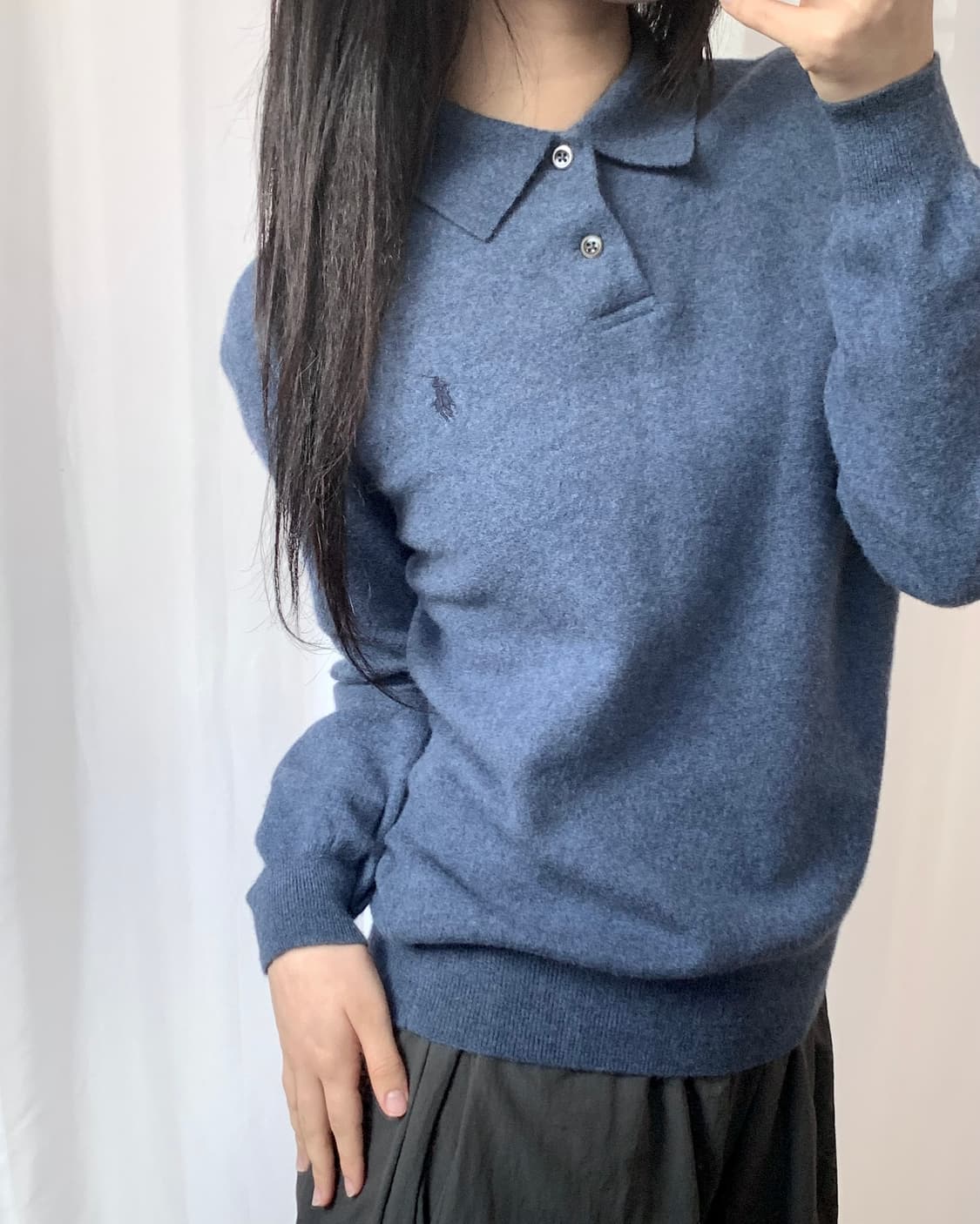 Polo 폴로 랄프로렌 메리노울 카라 니트 상품이미지4