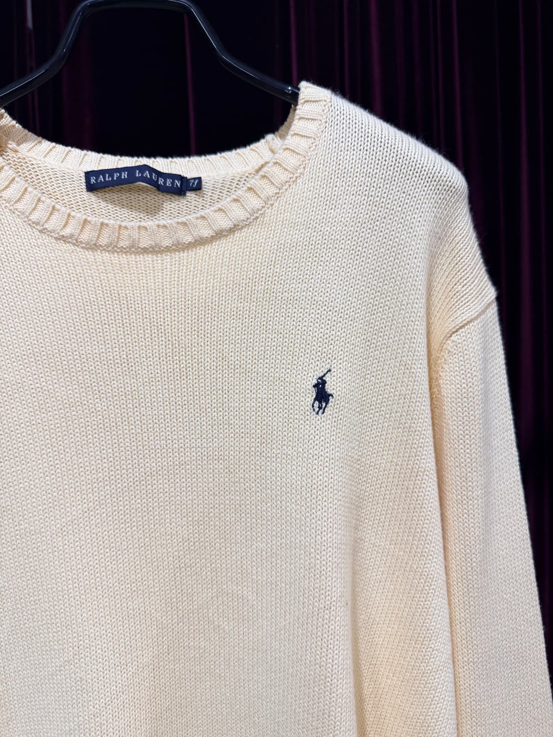 vintage RALPH LAUREN cotton knit 상품이미지2