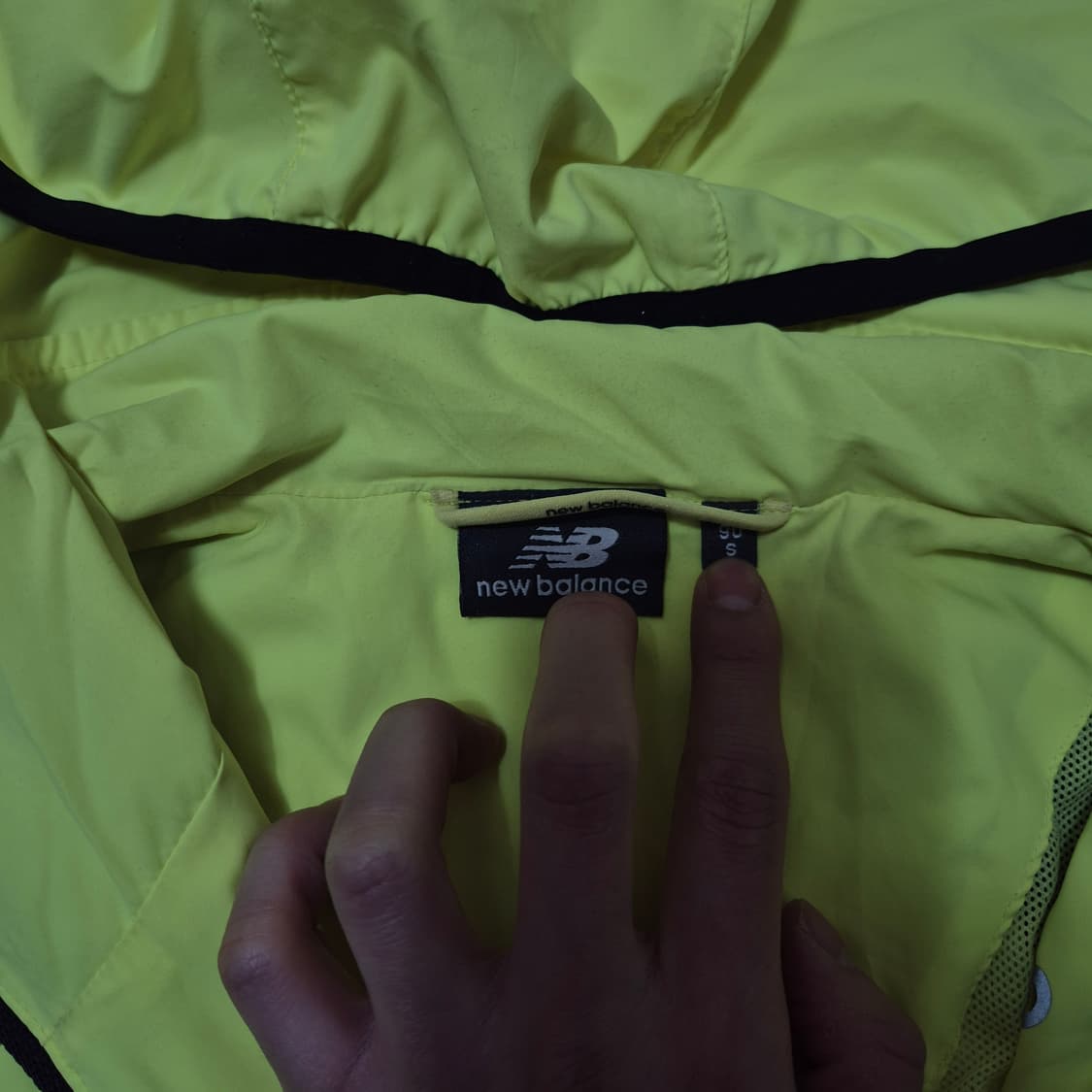 뉴발란스 형광 나일론 후드 바람막이 자켓 S(90) 상품이미지6