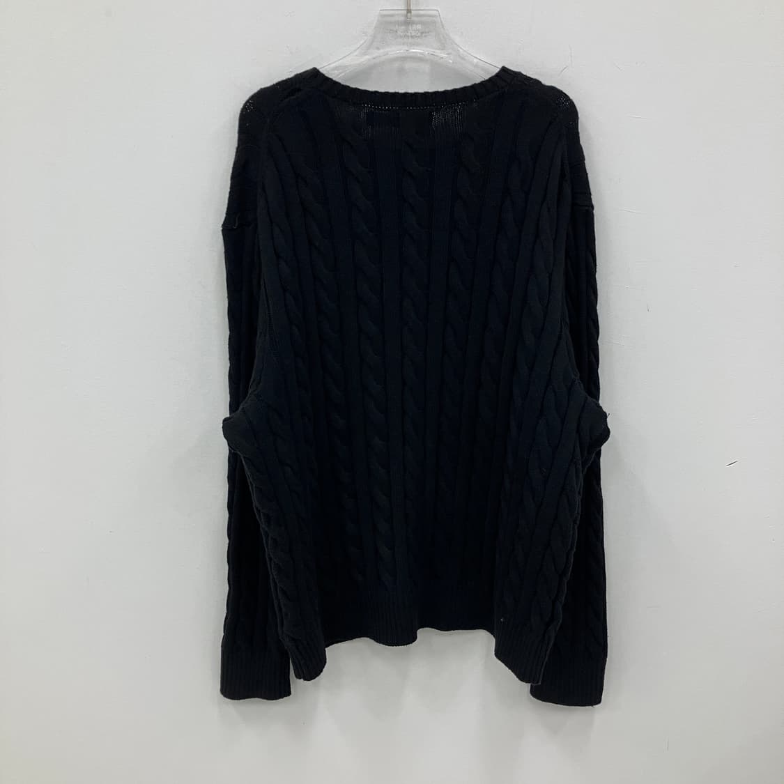 폴로 랄프로렌 블랙 케이블 니트 스웨터 XL 상품이미지2