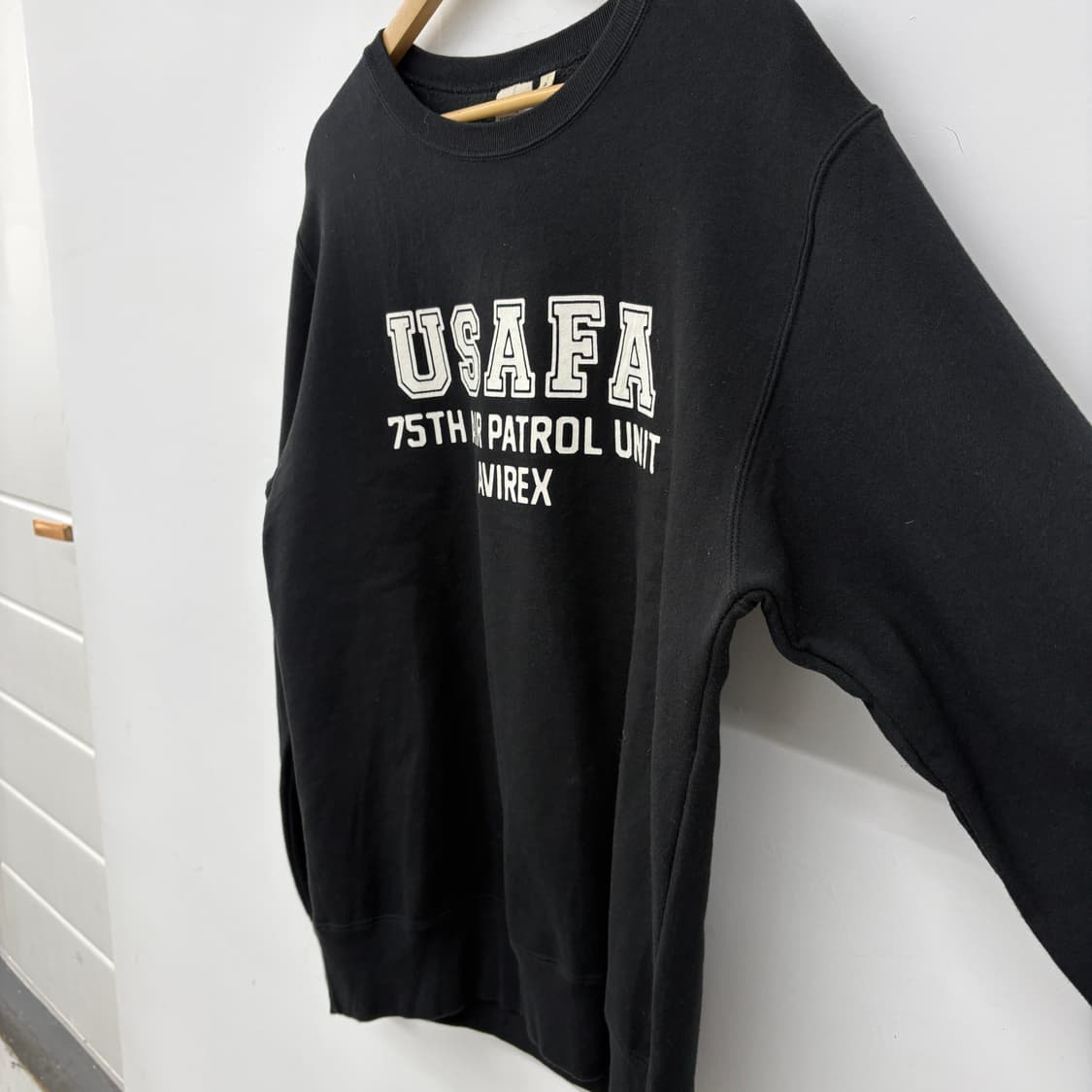 아비렉스 USAFA 블랙 맨투맨 티셔츠 남성 L 상품이미지3