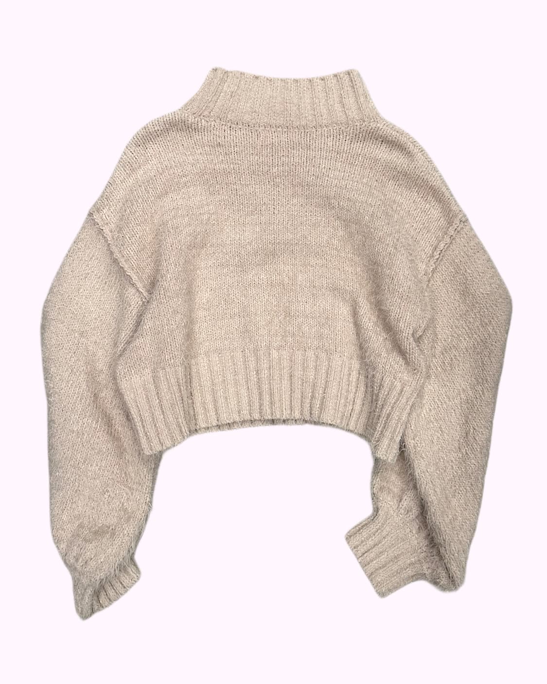 hairy mockneck crop knit 상품이미지2