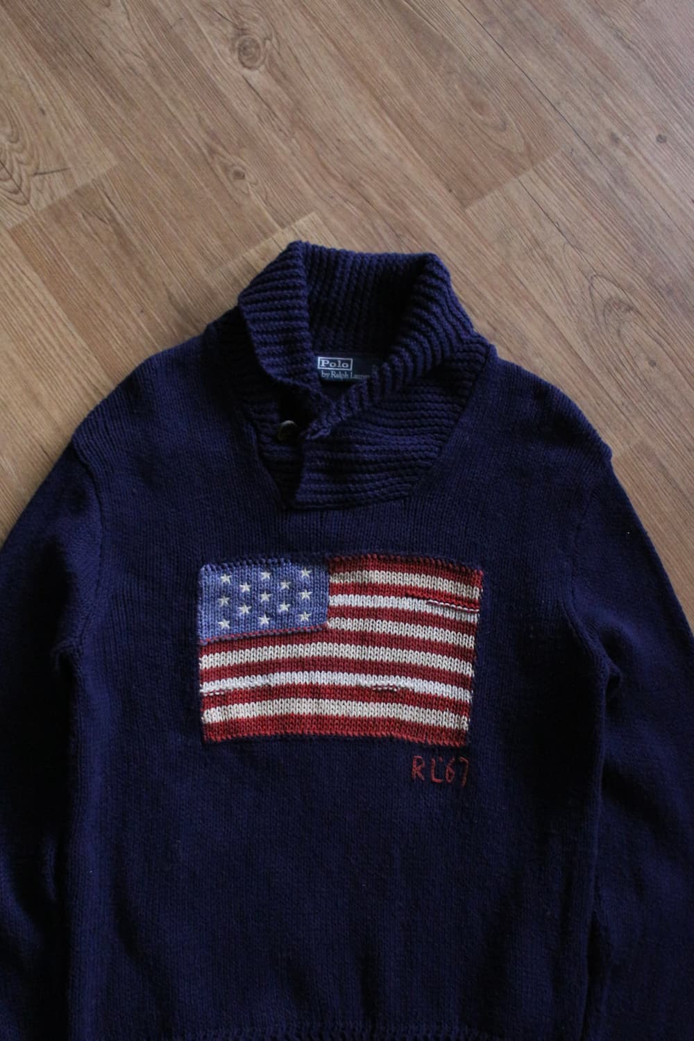 폴로 성조기 숄카라 스웨터  상품이미지2
