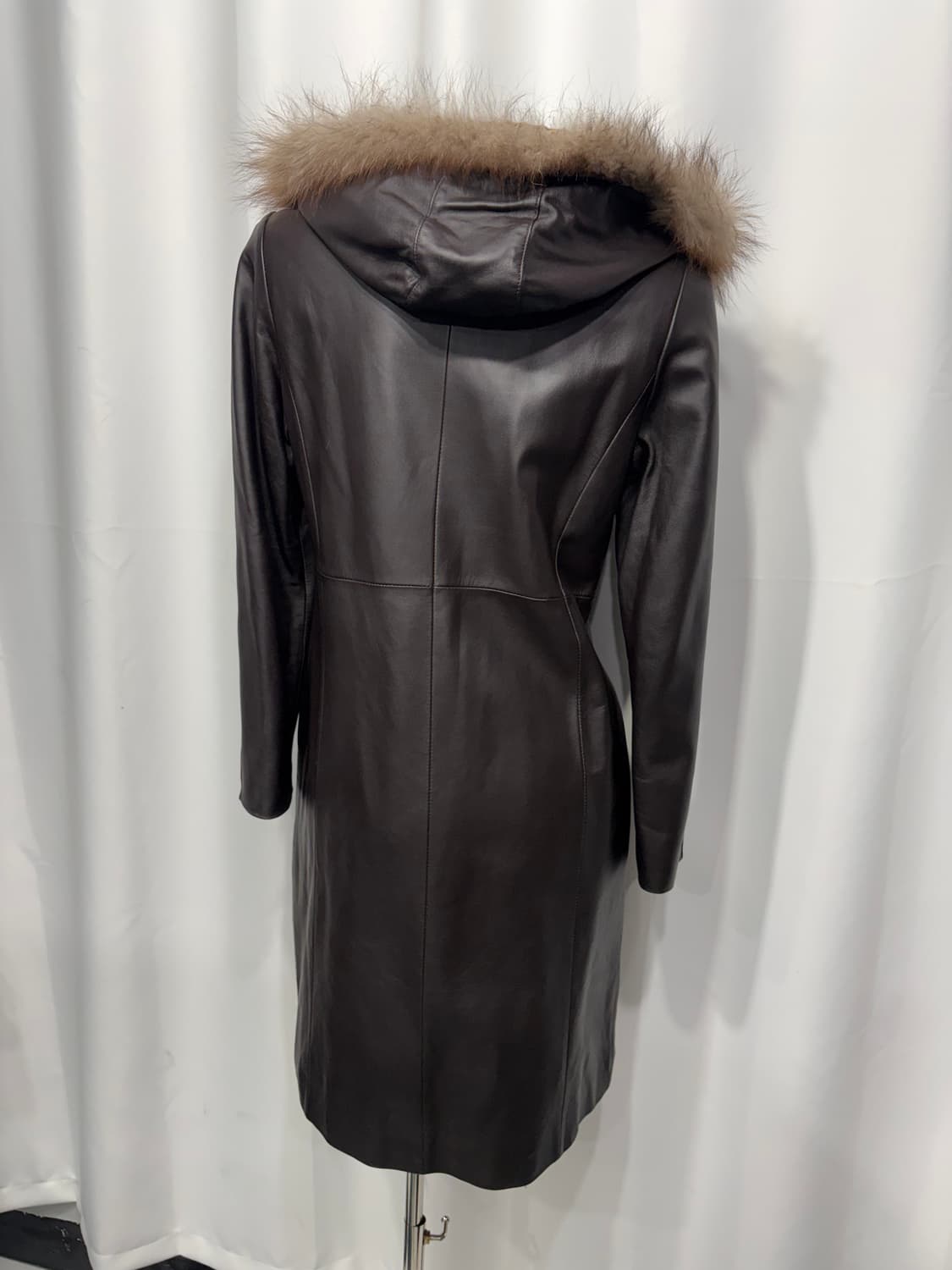 🎸브라운 퍼 레더 롱 코트🎸 상품이미지6