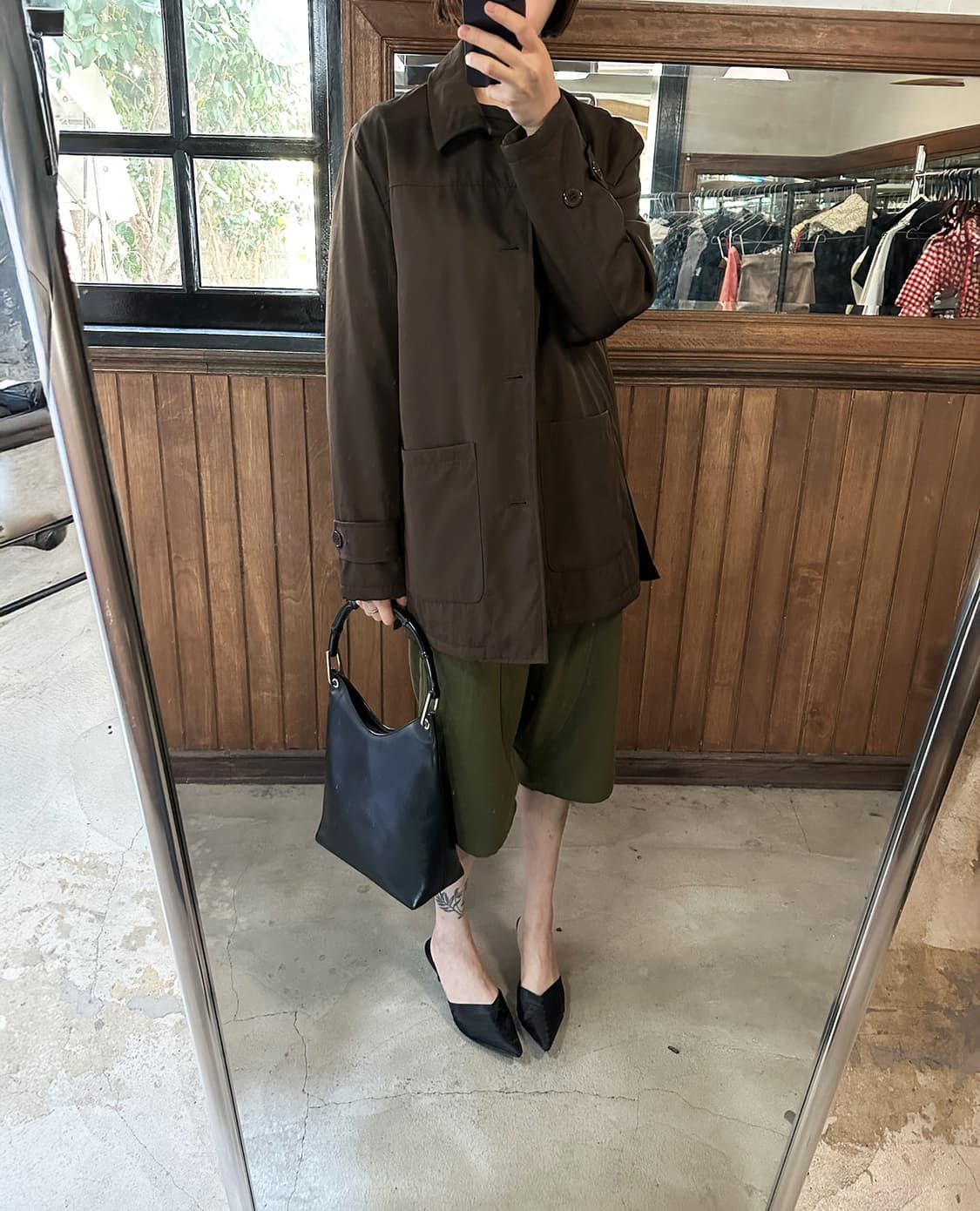 GUCCI leather bamboo bag 상품이미지4