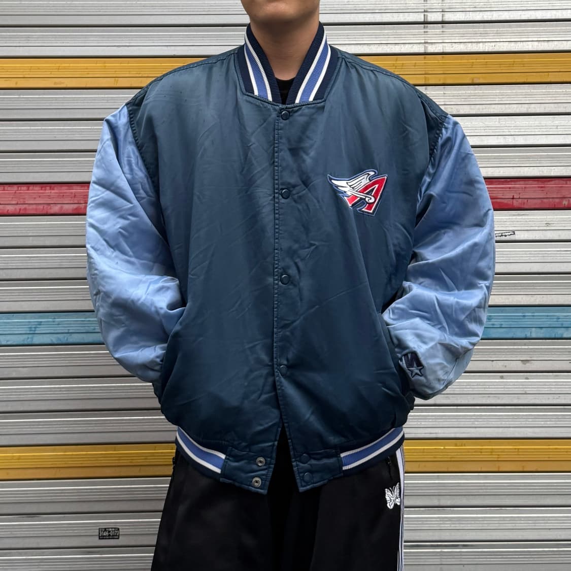 90s 스타터 에인절스 올드스쿨 베이스볼 점퍼 스타디움 자켓 상품이미지3