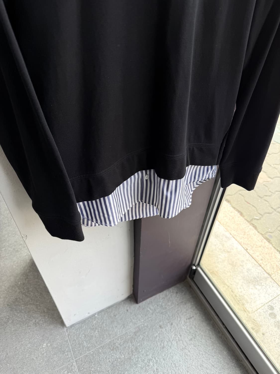 48/ 솔리드옴므 셔츠 레이어 로고 맨투맨 상품이미지5