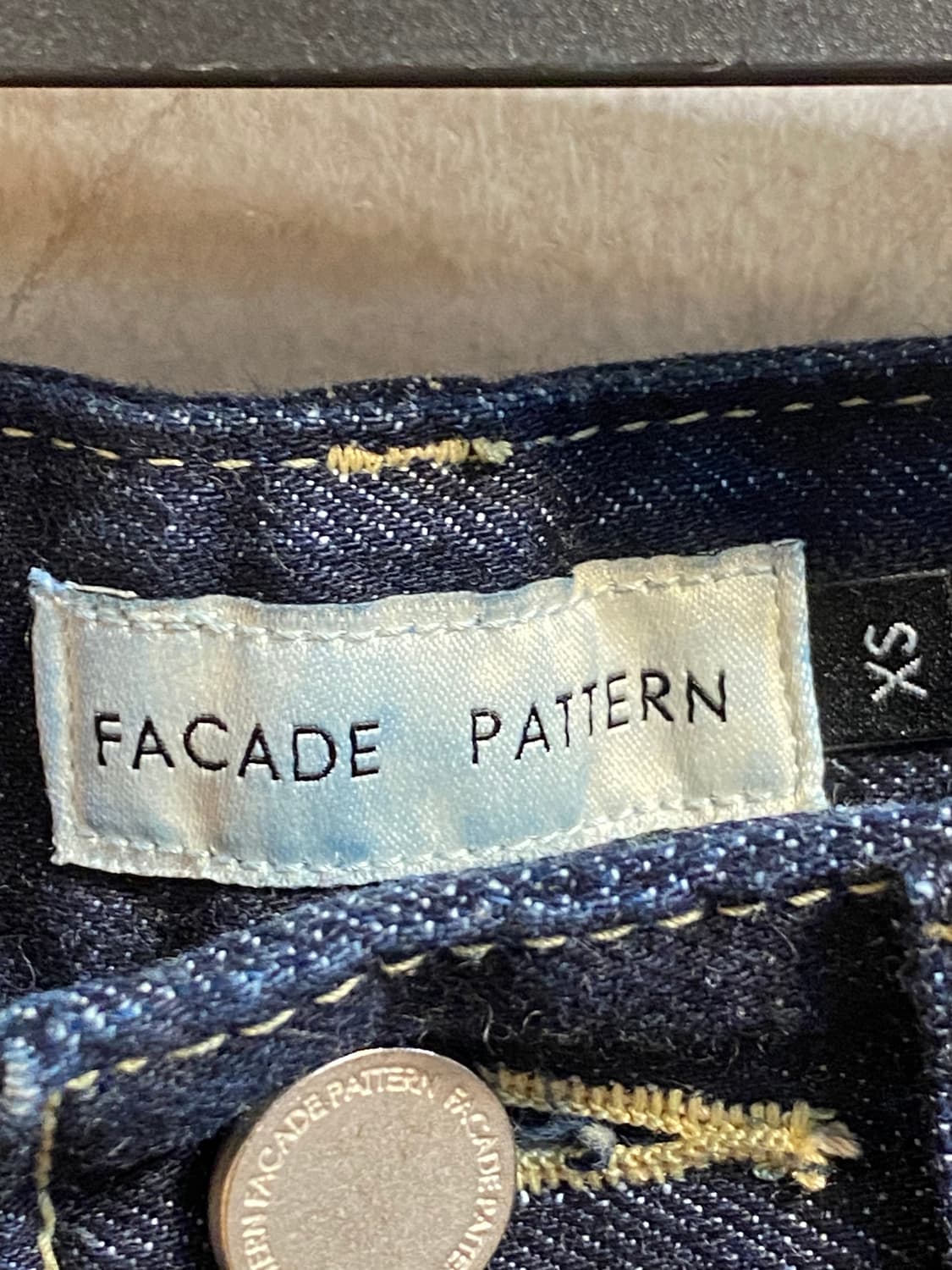 파사드 패턴 데님 팬츠 상품이미지5