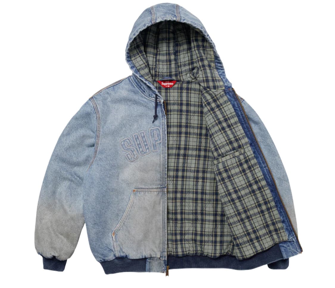 슈프림 후드 워크 자켓 데님 상품이미지3