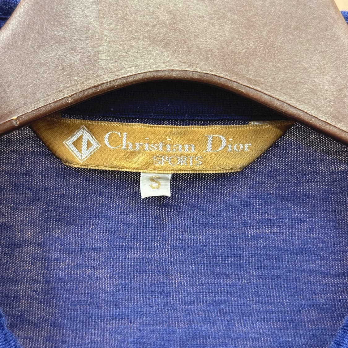 크리스찬 디올 히든 버튼 플래킷 셔츠 미니 로고 자수 디테일 네이비 상품이미지7