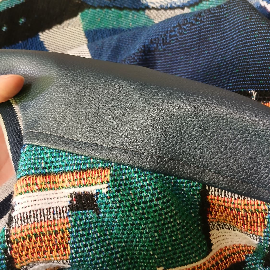 유니크한 오레오 과자 니트 시보리 우븐 오버핏 집업 자켓 상품이미지9