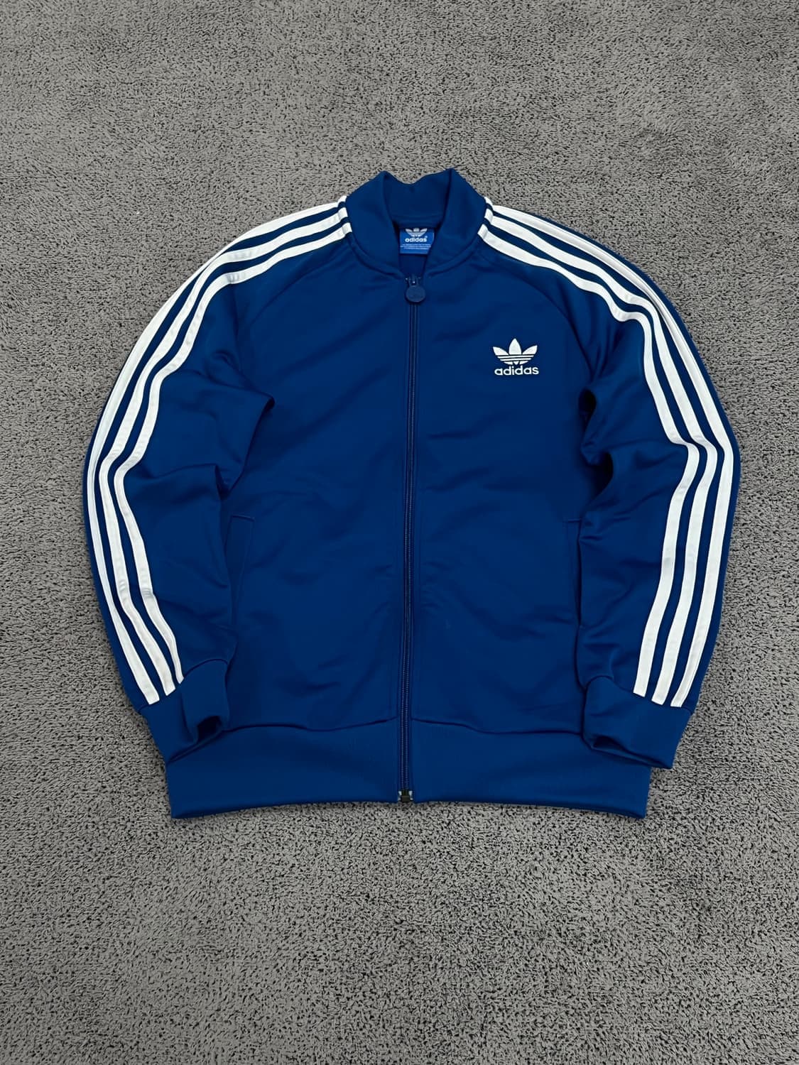 (73) 아디다스 주니어 슈퍼스타 트랙탑 져지 블루 상품이미지1