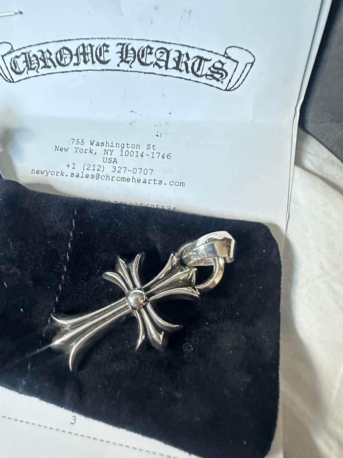 (새상품) 크롬하츠 ch 크로스 위드베일 펜던트 s 상품이미지2