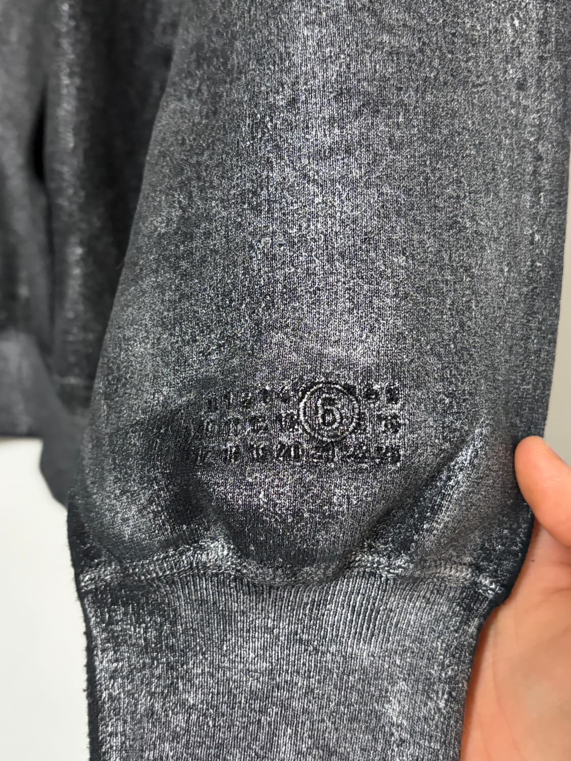 슈프림 x MM6 24SS 포일 박스로고 후드 블랙 S 상품이미지5