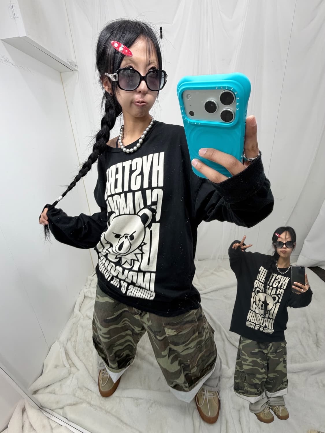 < Hysteric Glamour Fxxk Bear L/S > 상품이미지1